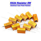 1PCS 5W 10W 25W Aluminum Power Metal  Case Wirewound Resistor 0.01 ~ 30K 1 2 3 5 6 8 10 20 100 150 1K 10K Ohm hjxrhgal RX24