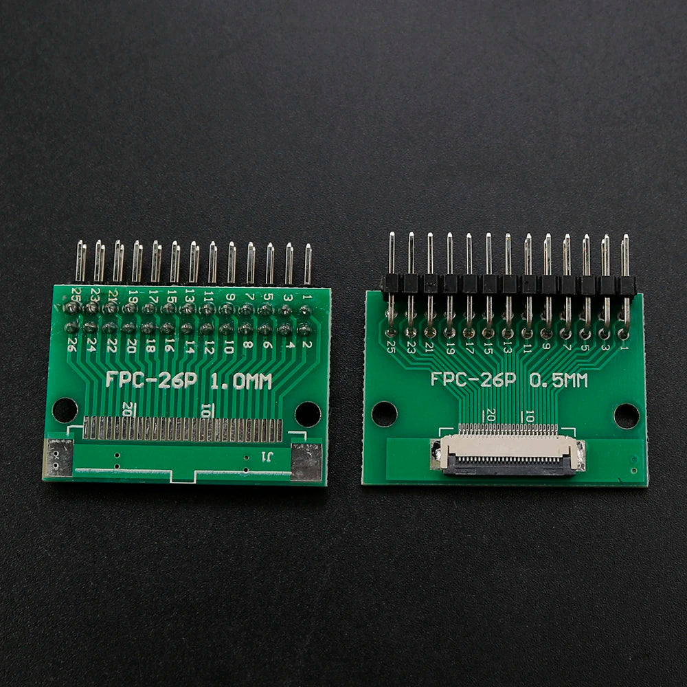 1PC FPC/FFC Adapter Board 0.5mm To 2.54mm Connector Double Row Straight Needle 4/6/8/10/12/14/15/16/18/20/22/24/26/30/34/36 Pin