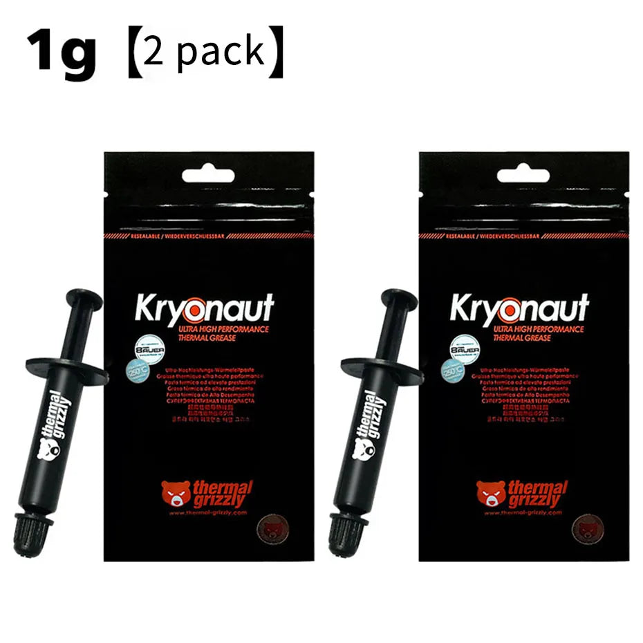 Thermal Grizzly Kryonaut Extreme KE Thermal Paste for CPU/GPU Cooler Large Capacity Compound Cooling Silicone Grease 1g/5.5g/11g