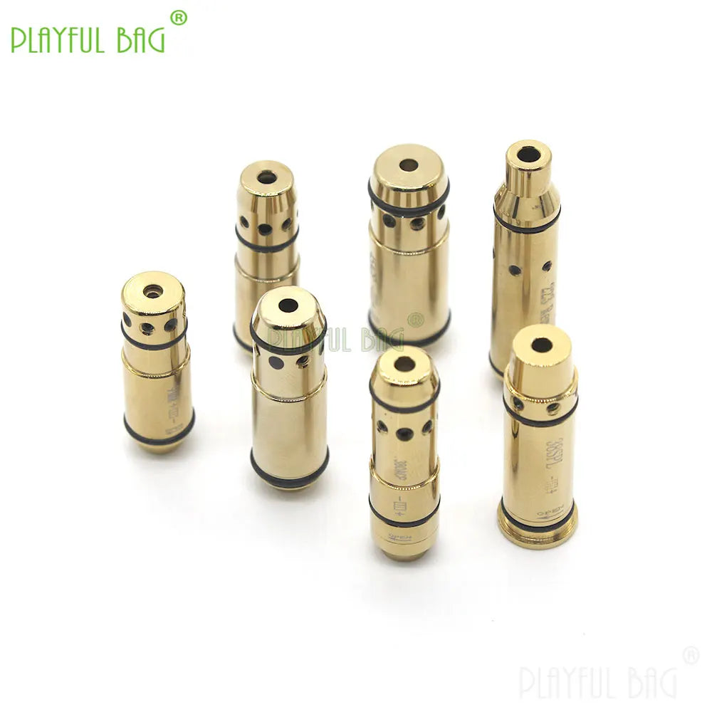 Outdoor CS Game Red Laser Cartridge Bore Sighter .380ACP/.40S&W/223Rem Training 2MW Laser Bullet Sports Toy Accessories QQ56