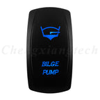 12V 20A Blue Led Car Boat Laser Rocker Switch ON OFF, (ON) OFF, ON OFF ON, (ON) OFF ON, (ON) OFF (ON) Waterproof