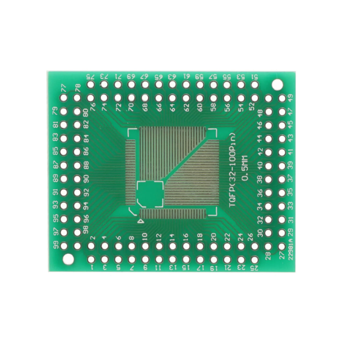 5Pcs TQFP Converter PCB Board For QFP/TQFP/LQFP/FQFP 32/44/64/80/100 to DIP Adapter PCB Board Converter