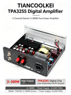 TIANCOOLKEI TPA3255 Digital Amplifier 2-channel stereo 2×300W Pure Power Amplifier Version