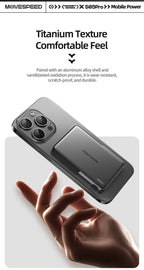 MOVESPEED S05Pro Magnetic Power Bank 5000mAh Wireless External Battery with Stand for MagSafe Powerbank for iPhone 16 15 Samsung