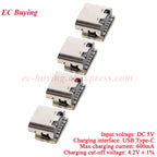 100Pcs/1pc 3.7V 4.2V Mini 18650 Lithium Battery Charger Board Type-C USB Input Module Keyboard Charging Power Protection Board
