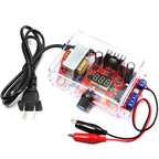 Electronic DIY LM317 Adjustable Voltage Regulated Kit DC Step-down Power Supply Making Parts With Case Soldering Assembly 220V
