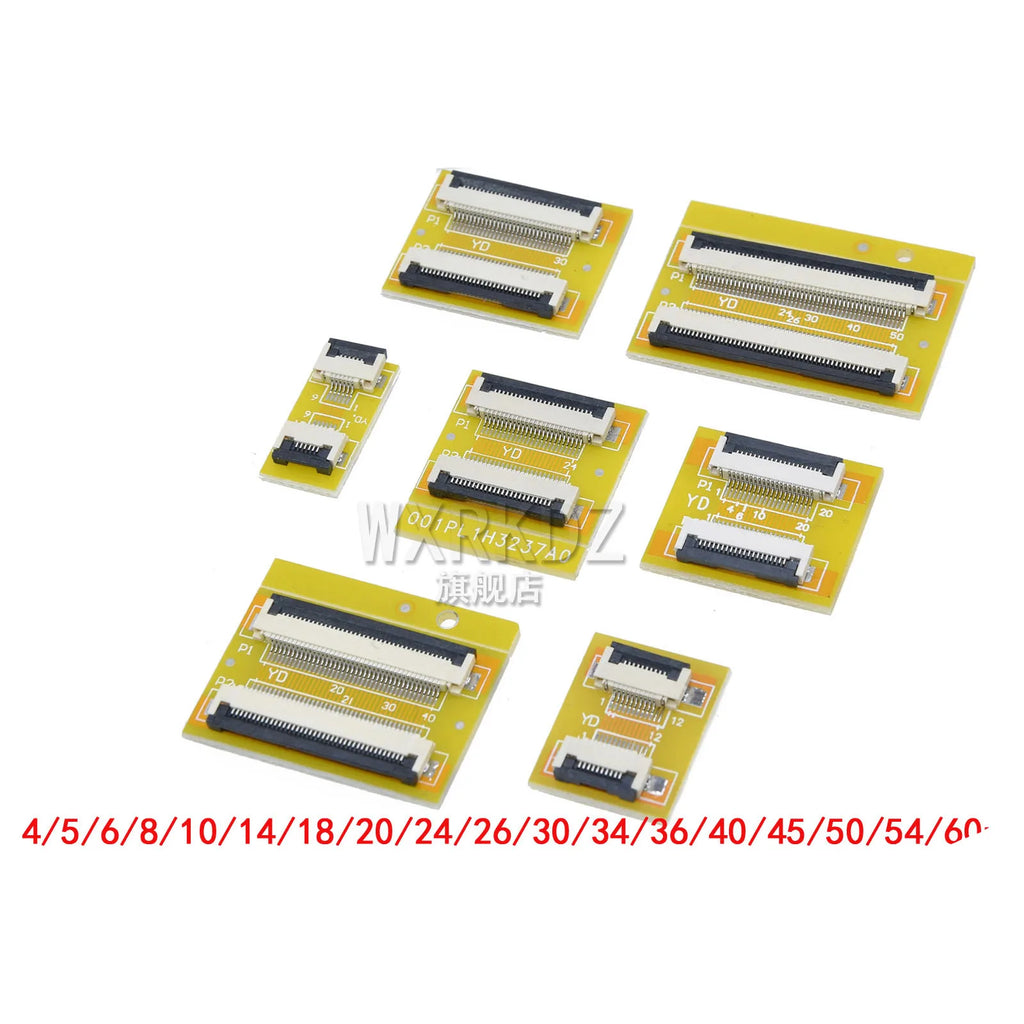 5pcs FFC FPC 0.5MM 1.0MM Flexible Flat Lengthen Extension Board Adapter Plate Board PCB 6/8/10/12/20/24/30/40/45/50/60/64/68/80P