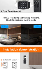 1-10M CCT 2700K-6500K Dimmable LED Strip 5mm 10mm COB LED Strip Light CCT Strip Tuya WiFi Controller Linear LED Tape With Dimmer