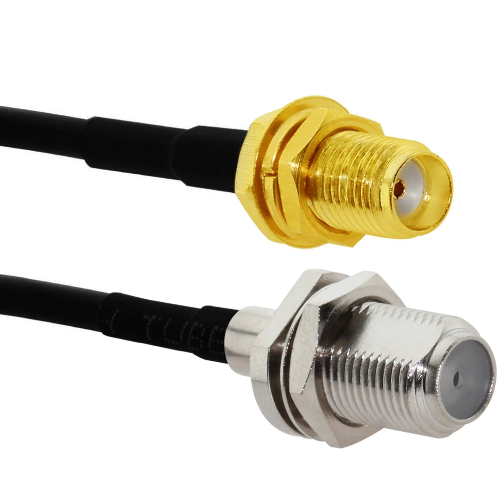1pc SMA RF/RP Male/Female to F Plug Jack Pigtail Cable RG174 20cm/30cm/50cm NEW SMA to F RF Coax Adapter