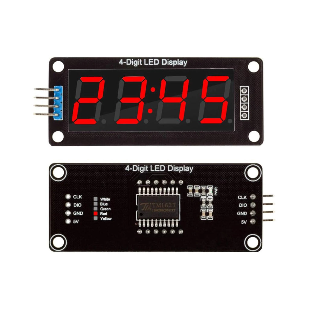 TM1637 0.36" 0.36 Inch 7 Segments Digital Display Tube 4-Digit LED Module Board For Arduino Red Green Blue Yellow White
