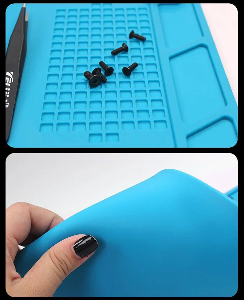 Silicone Soldering Mat ESD Thermal Heat Insulation Working Pad S-160 TE-509/502/508/610 LW-M3/M4 PC Phone Maintenance Cushion