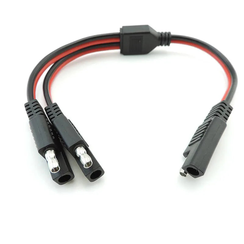 solar panel 1 SAE to 2 SAE splitter head Power Extension Connector plug Cable battery Adapter Quick Connect Disconnect 10A 20A