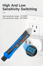 Non-Contact Voltage Tester Pen Smart Voltage Detector Infrared Indicator 12-1000V Test Pencil Breakpoint Finder With Flashlight