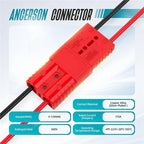 【A08I】For Anderson Plug 175A Quick Connect Kit For Winch, RV, Truck & Marine - 1/0 AWG, 12V-36V (2-Pack) - Red