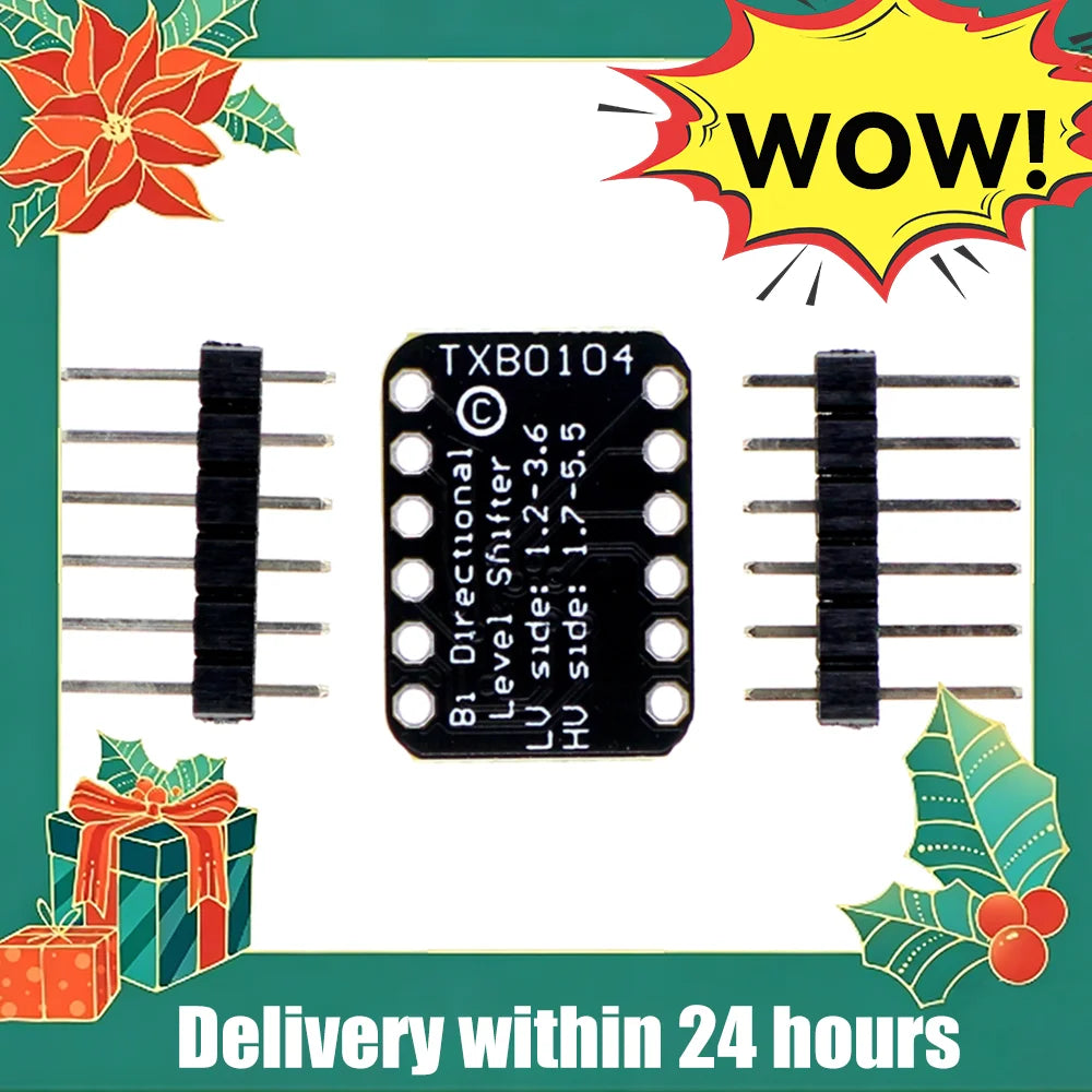 5V 3.3V Logic Level Shifter Modules Multi Purpose Auto Direction Signal Level Shifter Lightweight for Hardware Development
