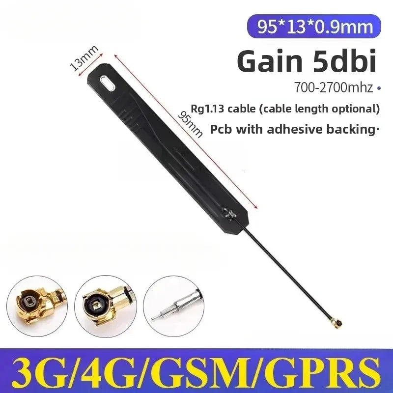 2PCS Full Frequency 5G 4G LTE GSM GPRS 2G 3G NB-IoT Module with Built-In FPC/PCB High Gain Patch Antenna for IoT Device