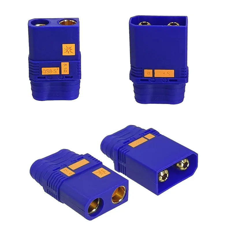 QS8-S/QS8-S+ High-Current Anti-Sparking QS8 to XT90 Adapter, Drone Lithium Battery Connector, Electric Vehicle Charging Plug