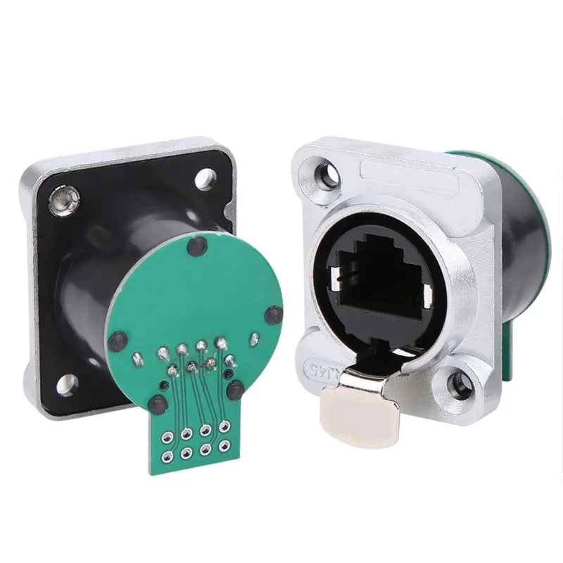 2Pcs RJ45 PCB Panel Fire Retardant Durable Insulator Material EL‑RJ‑WH5 Injection Board