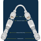 Outdoor Ethernets Couple RJ45 Waterproof Connectors IP67 Ethernets Networks Connectors Waterproof RJ45 Couplers Header