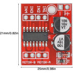 10pcs 5pcs L298N MINI Controller Board 1.5A 2 Way DC Motor Driver Module Speed Dual H-Bridge Replace Stepper for Smart Car Power