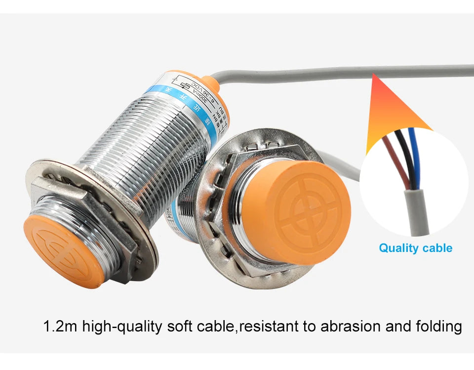 OMCH M8 M12 M18 M30 Inductive Proximity Switch Sensor Detection Distance 1/2 2/4 5/8 8/10mm NPN PNP NO NC DC 3-wire 6-36V