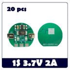 10pcs Cylindrical 3.7V 18650 PCM – 2A/4A Battery Protection Module with IC & MOSFET for Safe Charging PCB BMS Protection Module
