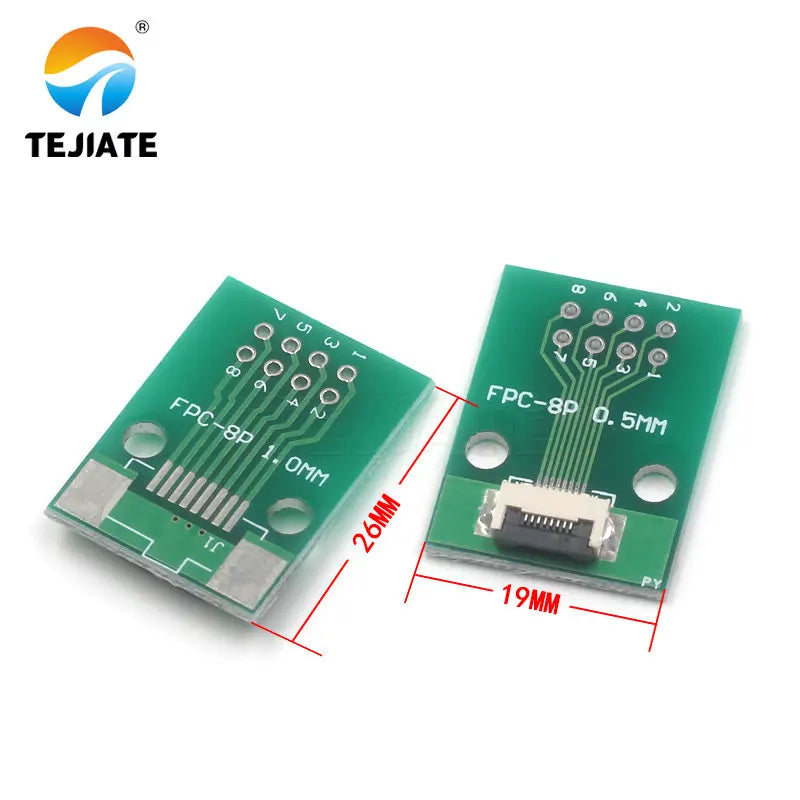 FPC FFC Flat Cable Transfer Plate Directly Insert DIY 0.5MM Space Connector 6P 8P 10P 20P 30P 40P 60P 0.5 Change 2.54 Type