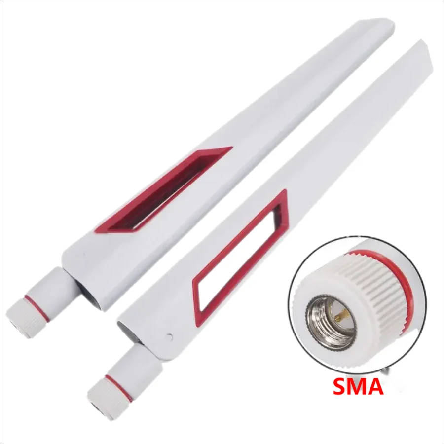 Dual Band Universal WiFi Antenna for Amplifier, WLAN Router, Signal Booster, Male SMA, RP-SMA Male, 12dBi, 2.4G, 5G, 5.8GHz,