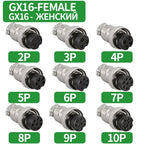GX12 GX16 GX20 Gold Plated Aviation Plug Socket Docking Connector 2PIN 3PIN 4PIN 5PIN 6PIN 7PIN 8PIN 9PIN 10PIN 12PIN 14PIN 15P