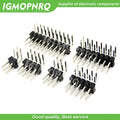R/A 2.54mm Double Row Right angle Male Breakaway PCB Board Pin Header Connector Pinheader 2 * 3/4/8/10/15/20/40Pin For Arduino
