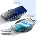 30W Wireless Charger For iPhone 14 15 16 17 Pro Xs Max Mini X Xr Induction Fast Charging Pad For Samsung S25 S26 S8 S9 S10 Note