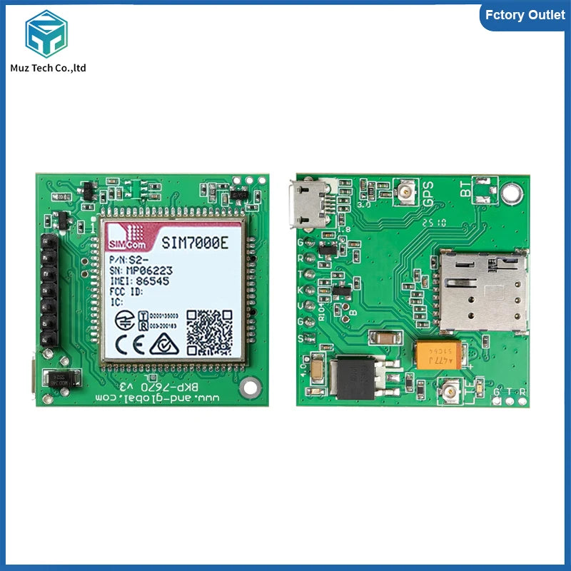 SIM7000E Push Nano Side Way SIM Slot Core Board SIMCOM LPWA+GSM+NBIOT+CATM+B31 Module Breakout kit for Europe/Middle East/Africa