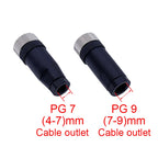 1Pc M12 Sensor Connector Waterproof Straight Angle Male Female Screw Threaded Plug Coupling 3 4 5 8 Pin