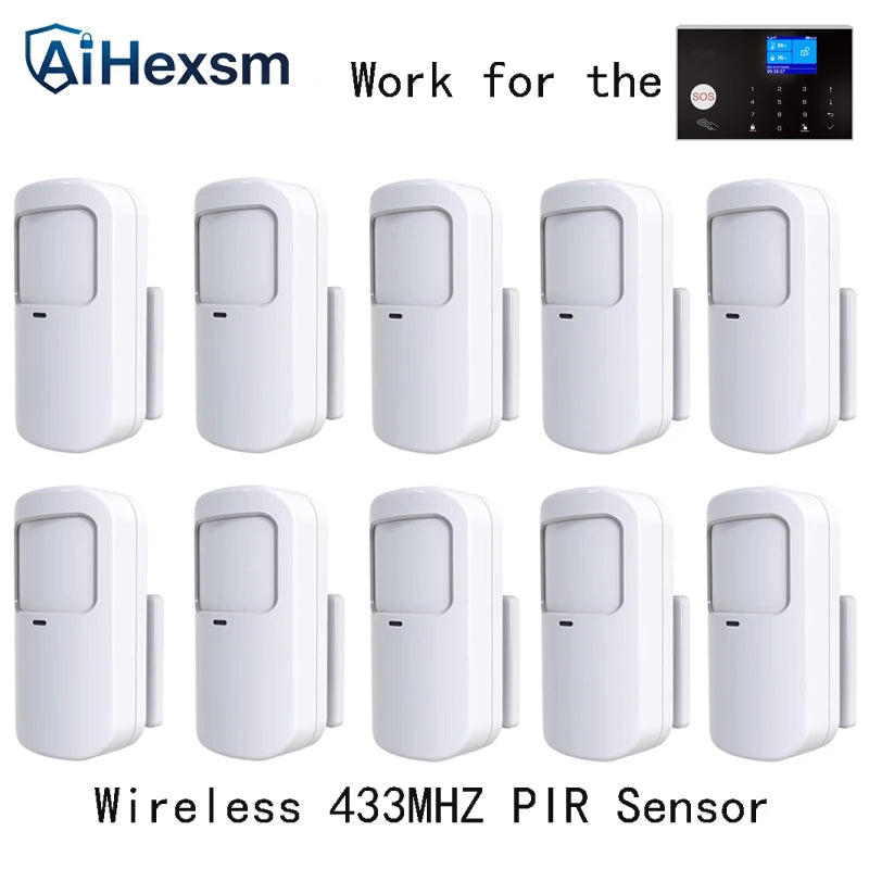 433MHz Wireless Pet-immunity PIR Motion Sensor Detector 15kg Pet Immune EV1527 Code Smart Home Security Host Alarm Accessories