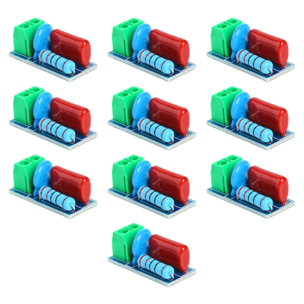 1/2/3pcs RC Absorption Circuit Module Relay Contact Protection Resistance Surge AC/DC 5V-400V Snubber Board
