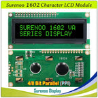 Surenoo 1602 16X2 162 5V 4-Bit 8-Bit Parallel Character LCD Module Display Screen Panel LCM STN Yellow Green Blue White Sky Blue