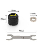 Motorcycle TPMS 2 Sensors Bluetooth 4.0 5.0 Tire Pressure Monitoring System Pit Bike Tyre Tester Diagnostic Set Moto Accessories