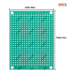 Single Sided 4x6cm 3x7cm Green PCB Prototype Board Universal Through Hole Perfboard for DIY Electronic Projects 2x8cm