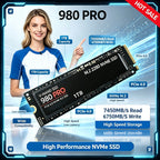 Original 980Pro 4TB M.2 2280 SSD, PCIe Gen4 x4, 3D TLC NAND, Heat Sink, Stable High Performance for Laptops & Desktops.