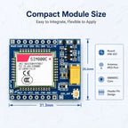 STJF 5V 3.3V SIM800C GSM GPRS Electronic PCB Board Module TTL Development Board IPEX With Bluetooth TTS STM32 For Arduino C51