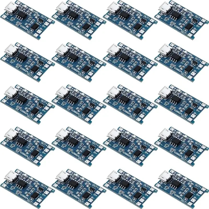 10pcs 5V 1A 18650 Lithium Battery Charging Board TP4056 Lithium Charging Mini/Micro USB Type C Charge Module With Protect