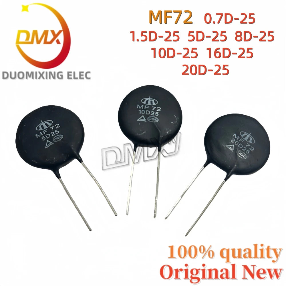 5PCS/Lot MF72 0.7-25 1.5D-25 3D25 5D25 8D25 10D25 16D25 20D25 NTC Thermistor High Current Suppression Surge Current Protection