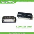50pcs SMD HC-49S 8MHz 8.000mhz 20ppm 20pF quartz resonator crystal