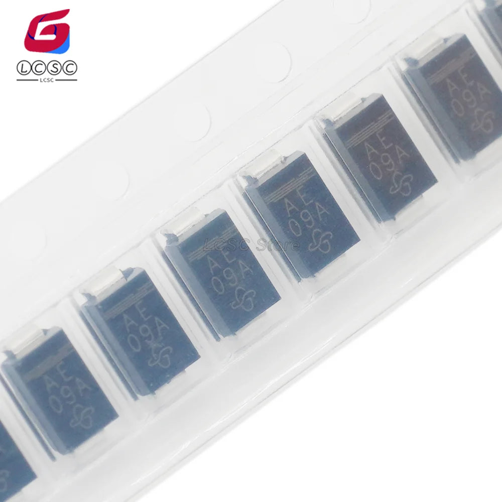 20-100Pcs Original SMAJ5.0A-E3/61 SMA(DO-214AC) SMD Transient Voltage Suppressors 5V Electrostatic Surge Protection TVS Diode AE