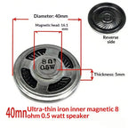 1Pcs Diameter 30mm 32mm 36mm 40mm 45mm 50mm 57mm Loudspeaker 0.5W 8 Ohm Ultra-thin Horn Speaker