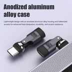PD240W OTG C Type Adapter 90° 540° Rotating Type C Adapter Fast Charging USB C Adapter Extender for iPhone 17Pro Laptop Tablet