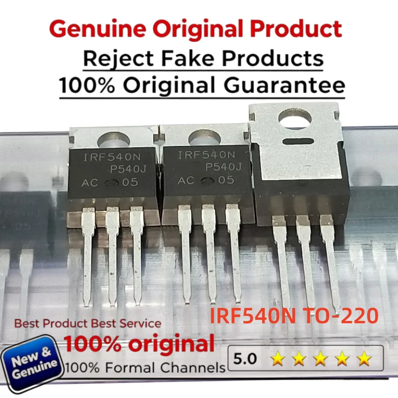 10-50-100PCS/LOT 100% New and Original IRF540NPBF IRF540N IRF540 TO220 100V 33A  Power MOSFET TO-220