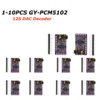 PCM5102 PCM5102A DAC Sound Card Board pHAT 3.5mm Stereo Jack 24 Bits Digital Audio Module for Raspberry Pi Beyond