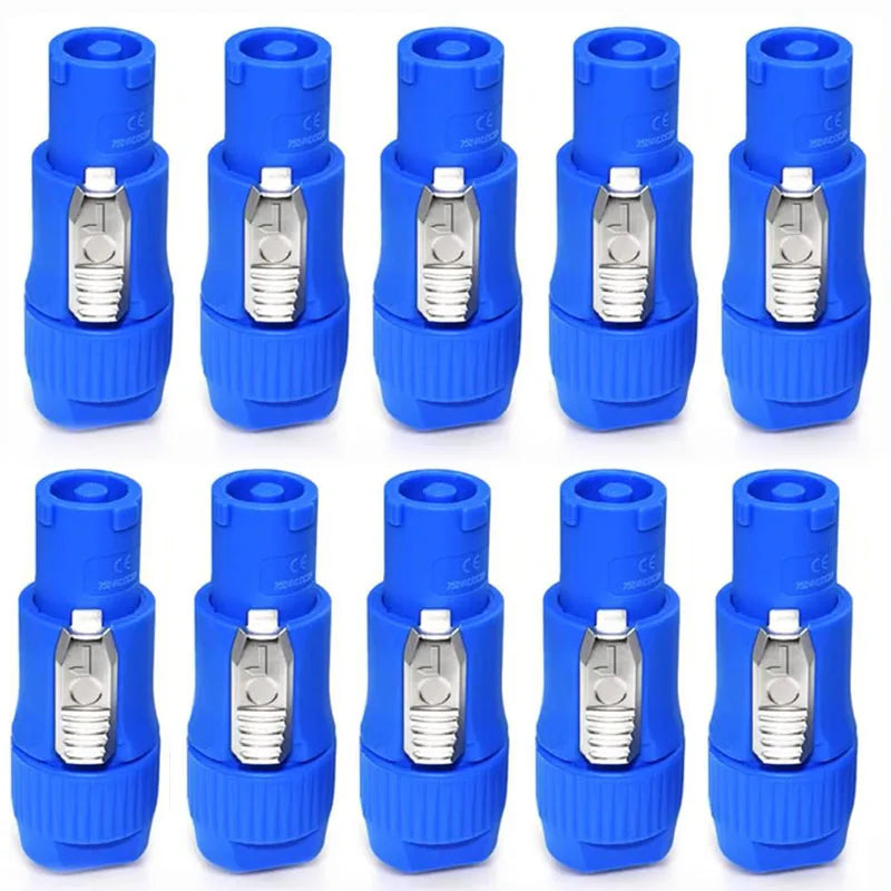 10Pcs 3Pin Powercon XLR Connector 20A Power Plug Power Socket NAC3FCA NAC3MPA NAC3FCB Male Plug Adapter Stage Light LED Screen