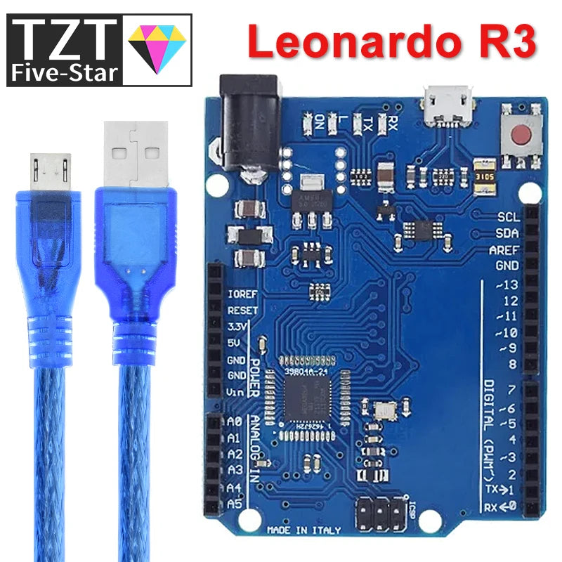 TZT Leonardo R3 Development Board + USB Cable ATMEGA32U4 For Arduino